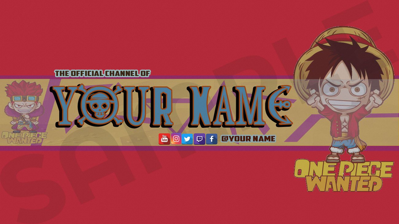 Free One Piece Youtube Channel Art By Ajmgamergirl Free Download On Toneden