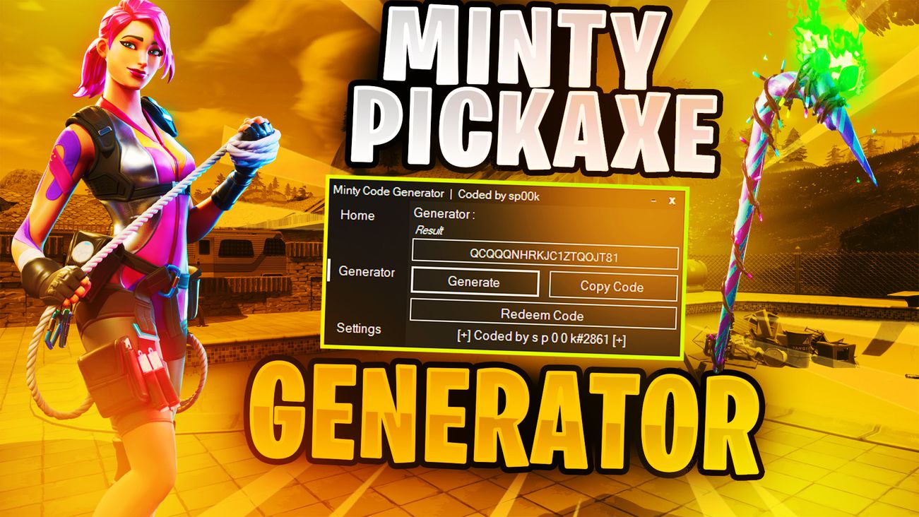 Minty Pickaxe Generator By Marcelinios Free Download On Toneden