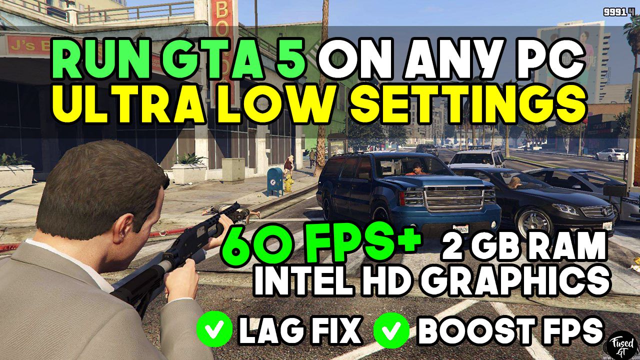 Grand Theft Auto V GAME MOD Performance boost for potato PC v.1