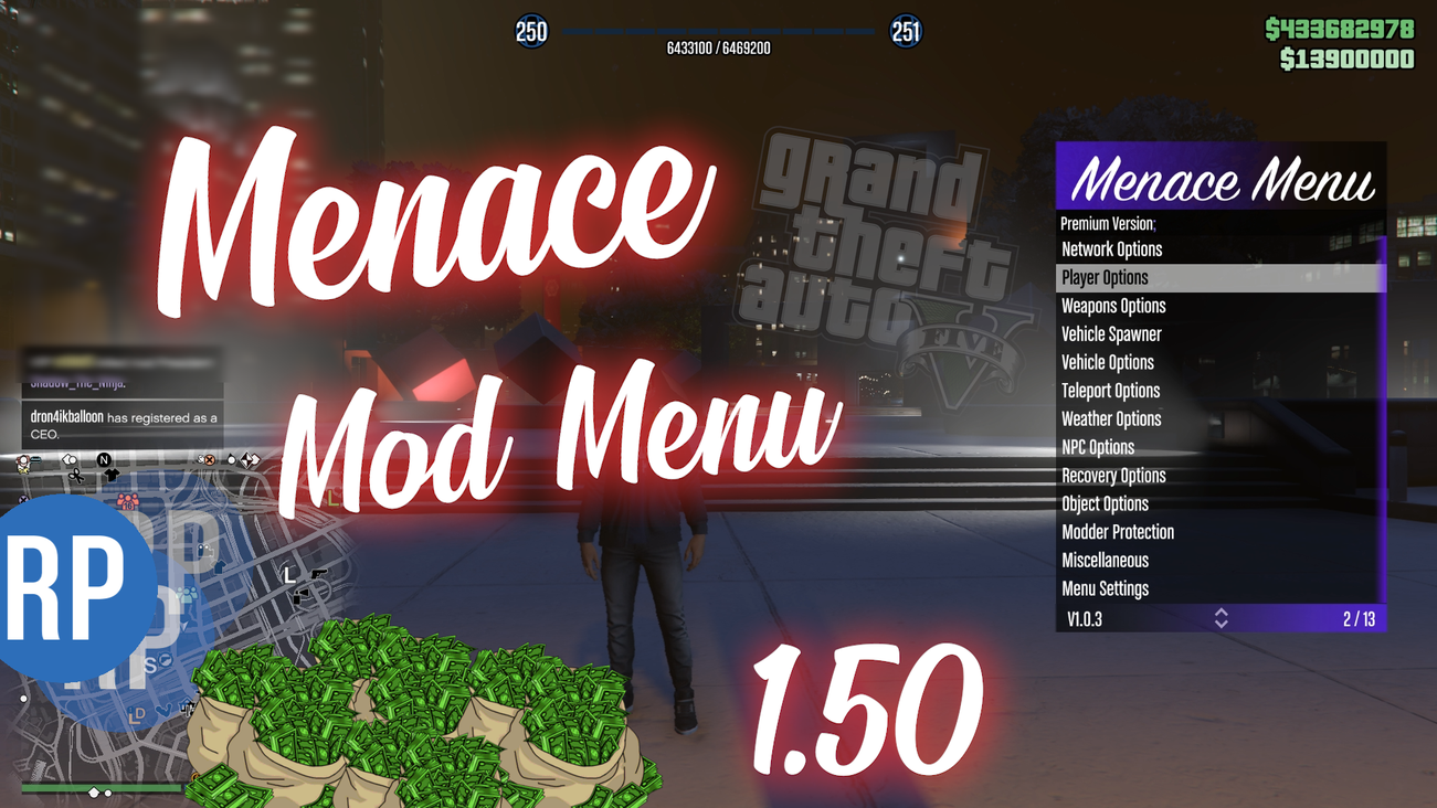 Menace  GTA V Mod Menu