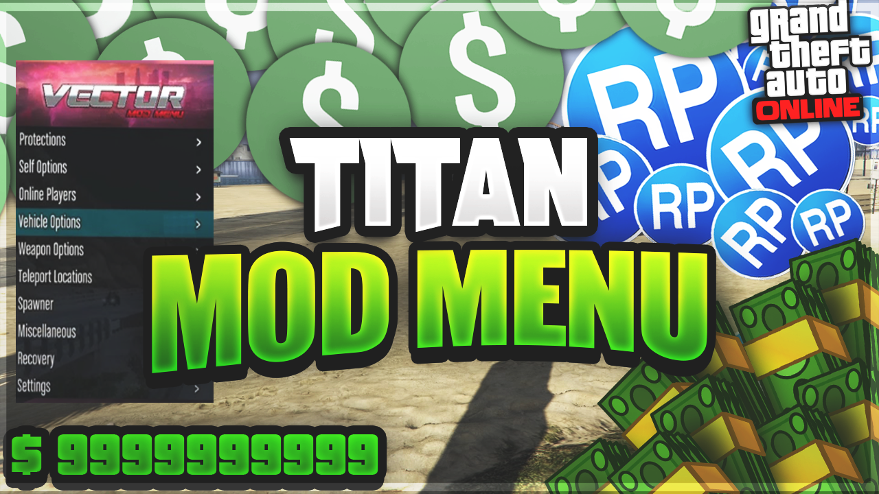 GTA V Titan Mod Menu by Krypticon - Free download on ToneDen