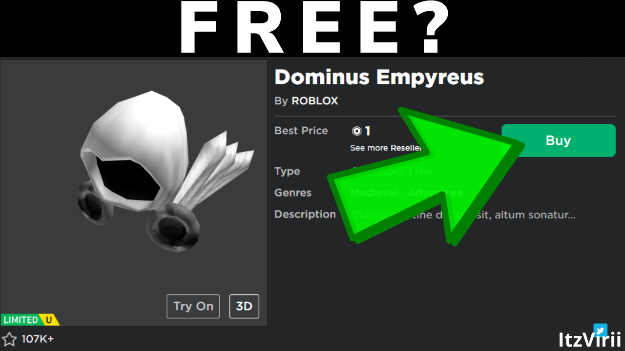 Free dominus - Roblox