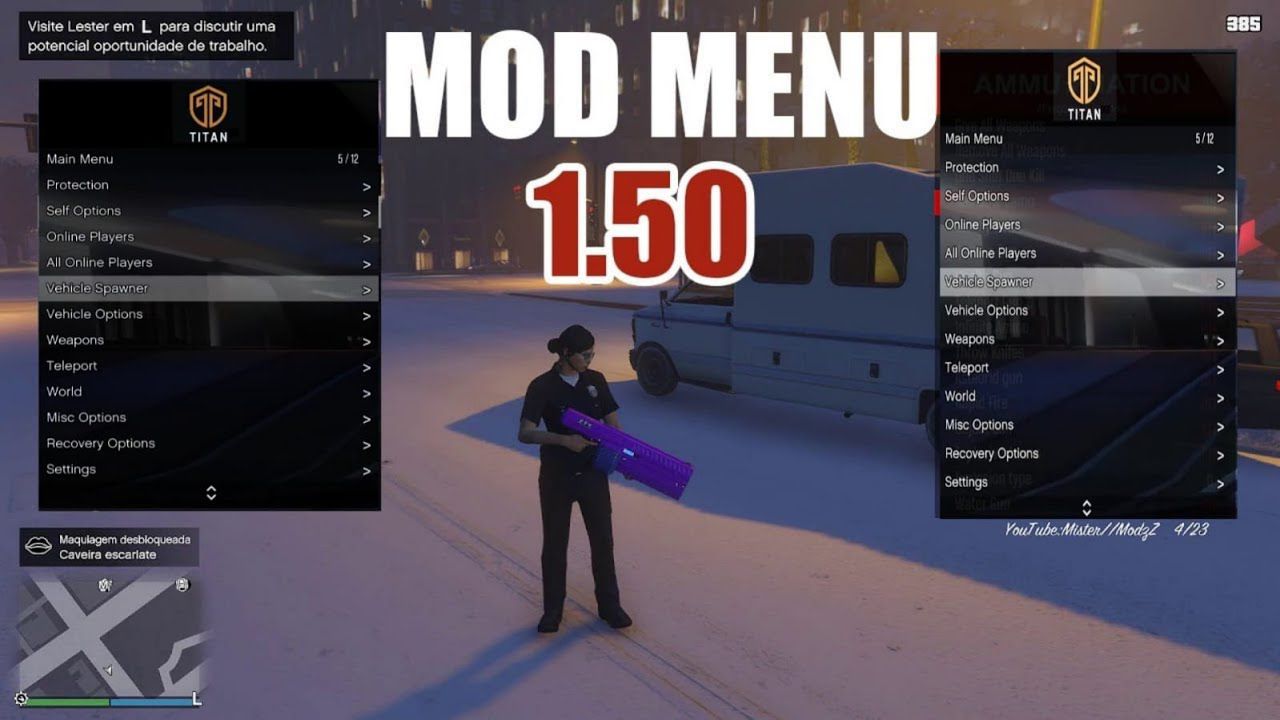 Titan Mod Menu Gta V Pc By Ii Zc Snipz Ii Free Download On Toneden
