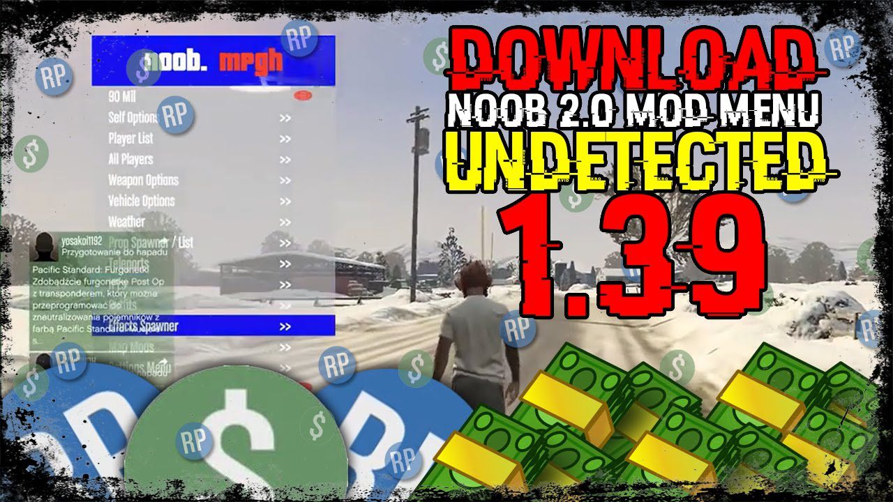 Gta 5 Sp Online Mod Menu 1 39 Noob 2 0 Mod Menu Money Rp Undetected Pc Ps3 4 Xbox360 1 By Sace Free Download On Toneden