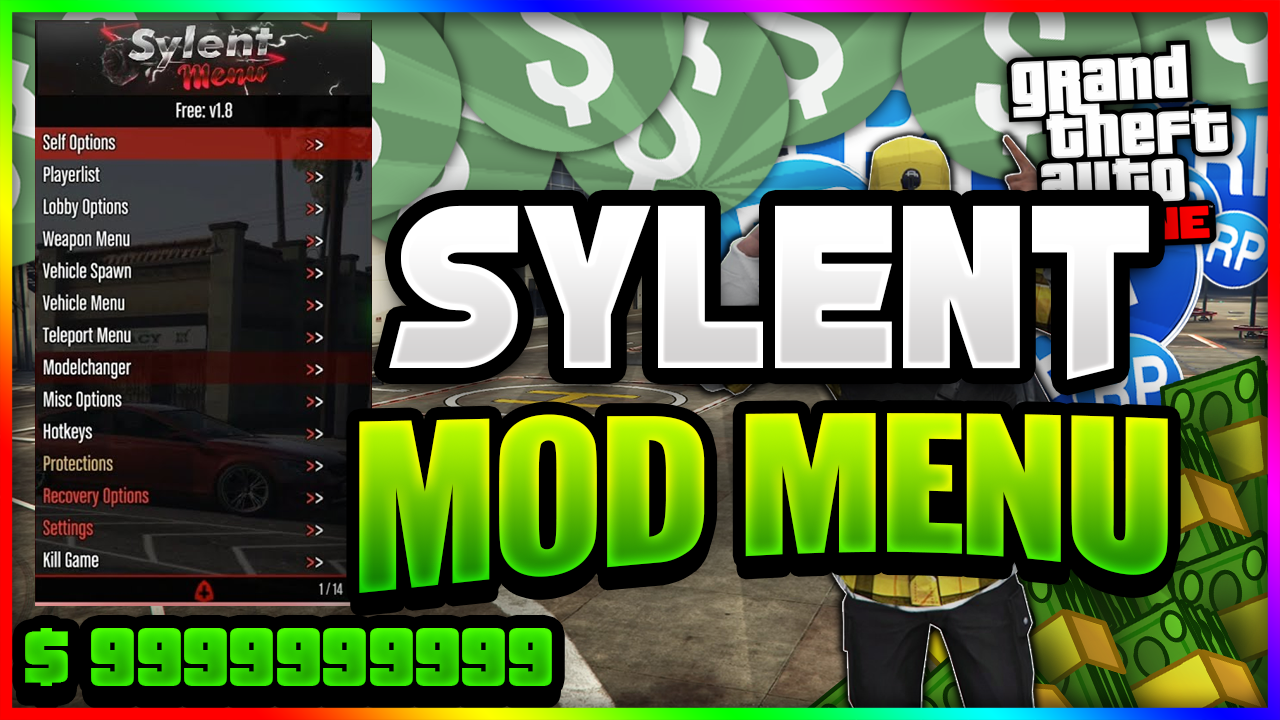 GTA V Online PC 1.50 Sylent 1.8 Menu NEW FREE MOD MENU