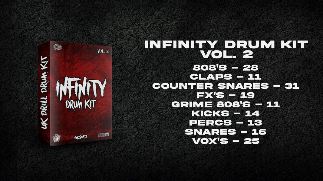 INFINITY DRUM KIT vol. 2 by GAOBEATZ - Free download on ToneDen